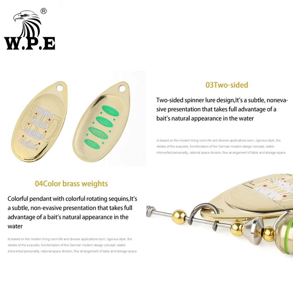 W. p. e.-isca metálica complet - Fishing Lure Spinnerbait avaliação e preço